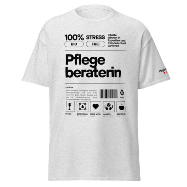 Pflegeberaterin 100% T-Shirt (schwarze Schrift) – Bild 11