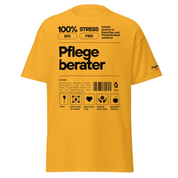Pflegeberater 100% T-Shirt (schwarze Schrift) – Bild 8