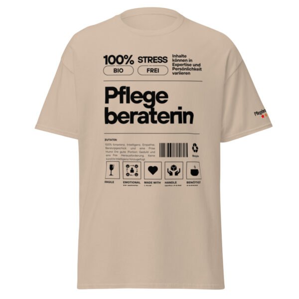 Pflegeberaterin 100% T-Shirt (schwarze Schrift) – Bild 6
