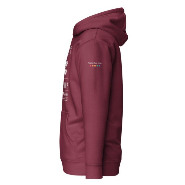 Pflegeberater 100% Hoodie (weiße Schrift) – Bild 3