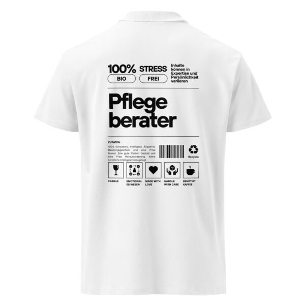 Pflegeberater 100% Poloshirt (schwarze Schrift)