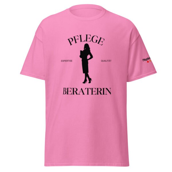 Pflegeberaterin "Business Chic" (Unisex T-Shirt) – Bild 16
