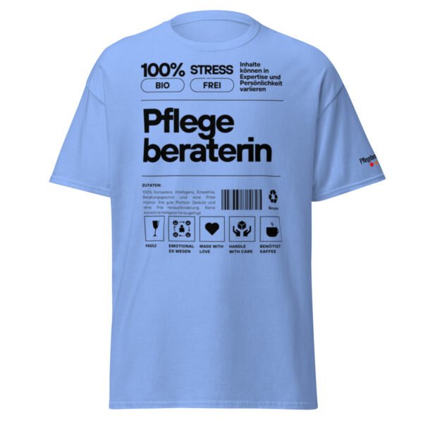 Pflegeberaterin 100% T-Shirt (schwarze Schrift) – Bild 20