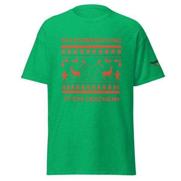 X-Mas: Pflegeberatung ist ein Geschenk (Unisex T-Shirt) – Bild 4