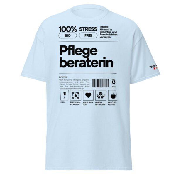 Pflegeberaterin 100% T-Shirt (schwarze Schrift) – Bild 26