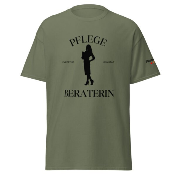 Pflegeberaterin "Business Chic" (Unisex T-Shirt) – Bild 25