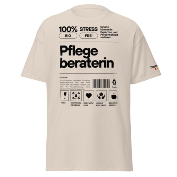 Pflegeberaterin 100% T-Shirt (schwarze Schrift) – Bild 25