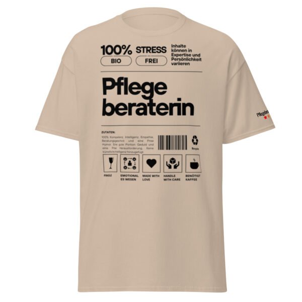 Pflegeberaterin 100% T-Shirt (schwarze Schrift) – Bild 23