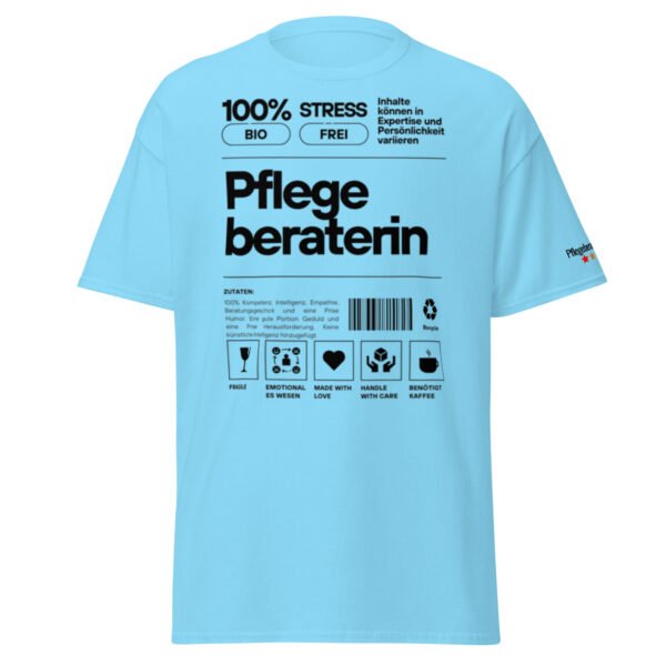 Pflegeberaterin 100% T-Shirt (schwarze Schrift) – Bild 24