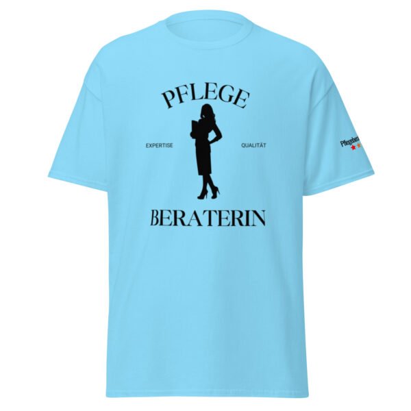Pflegeberaterin "Business Chic" (Unisex T-Shirt) – Bild 36