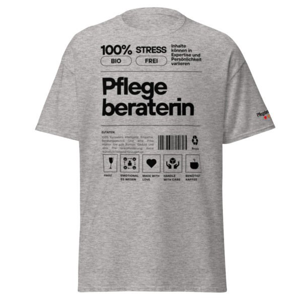 Pflegeberaterin 100% T-Shirt (schwarze Schrift) – Bild 22