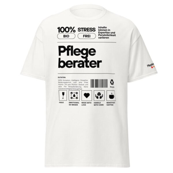 Pflegeberater 100% T-Shirt (schwarze Schrift)