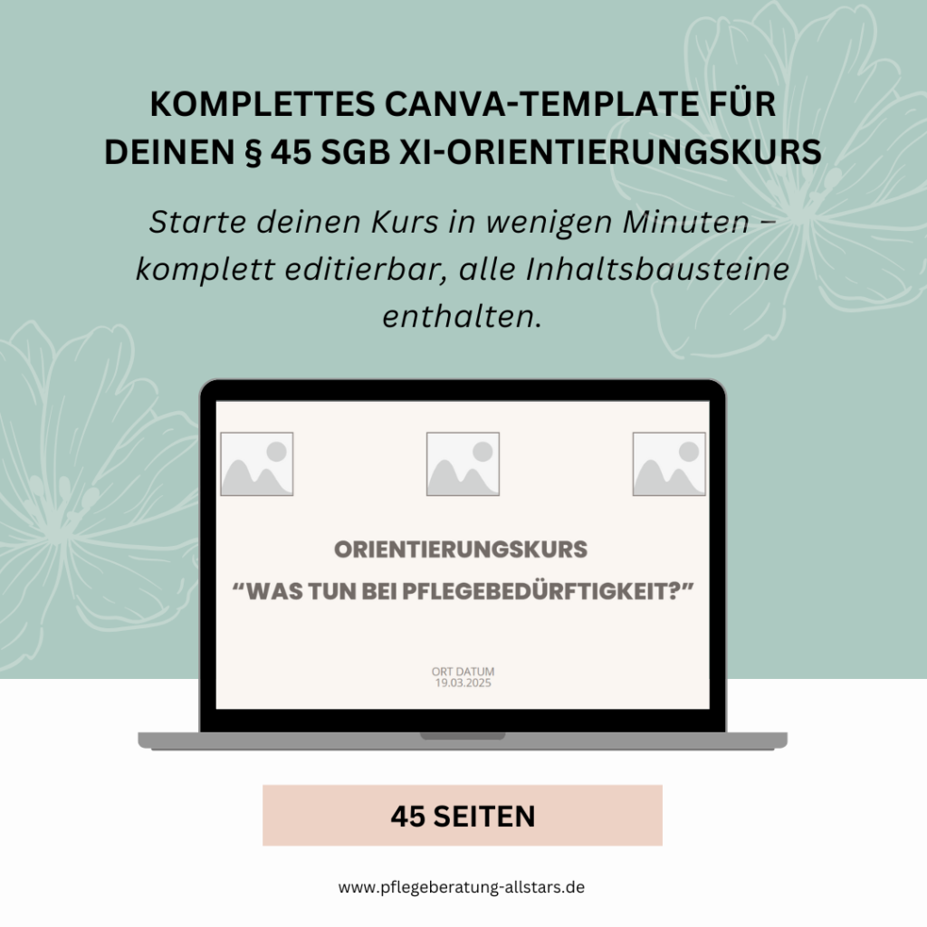 Vorlage Präsentation Orientierungskurs